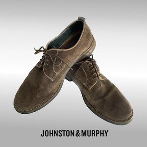 Johnston & Murphy Men's Suede Plain Toe Shoe